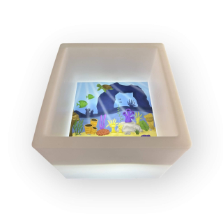 Mořské dno - Podložka na světelný stůl KOSTKA